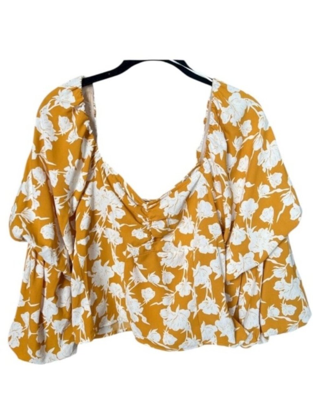 Floral Yellow Mini Dress